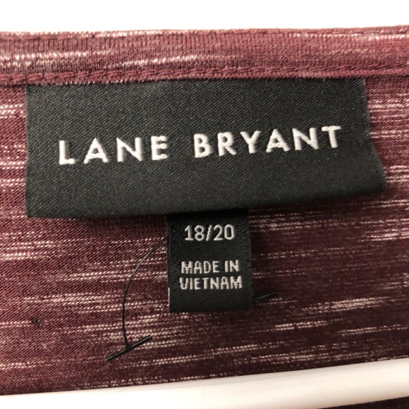 Lane Bryant purple faux wrap style dress with adjustable side slit - Picture 2 of 3